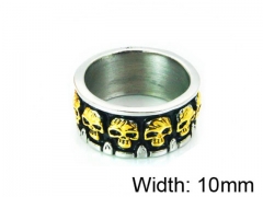 HY Stainless Steel 316L Man Skull Rings-HY22R0993HJT