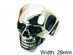 HY Stainless Steel 316L Man Skull Rings-HY22R0715HIX