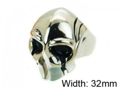 HY Stainless Steel 316L Man Skull Rings-HY22R0599HIW