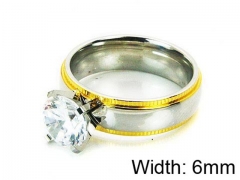 HY Stainless Steel 316L Lady Lover Rings-HY05R0209OL