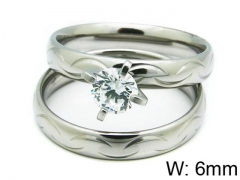 HY Stainless Steel 316L Lady Lover Rings-HY06R0253N0