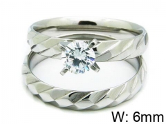 HY Stainless Steel 316L Lady Lover Rings-HY06R0248N0