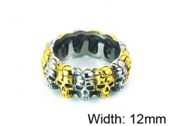 HY Stainless Steel 316L Man Skull Rings-HY22R0991HJU