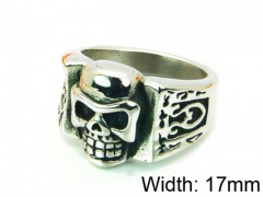 HY Stainless Steel 316L Man Skull Rings-HY22R0671HIF