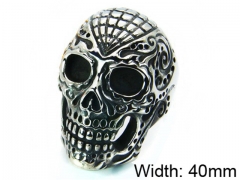 HY Stainless Steel 316L Man Skull Rings-HY22R0058HIR