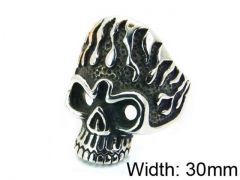 HY Stainless Steel 316L Man Skull Rings-HY22R1076HIR