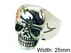 HY Stainless Steel 316L Man Skull Rings-HY22R0912H2T