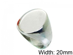 HY Stainless Steel 316L Men Popular Rings-HY17R0219OQ