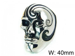 HY Stainless Steel 316L Man Skull Rings-HY22R1031HJC