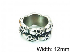 HY Stainless Steel 316L Man Skull Rings-HY22R0994HHQ