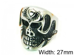 HY Stainless Steel 316L Man Skull Rings-HY22R0687HIF