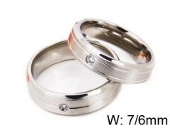 HY Stainless Steel 316L Lady Lover Rings-HY06R0174