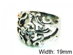 HY Stainless Steel 316L Man Skull Rings-HY22R0657HJS