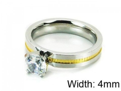 HY Stainless Steel 316L Lady Lover Rings-HY05R0215OL