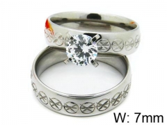 HY Stainless Steel 316L Lady Lover Rings-HY06R0190N0