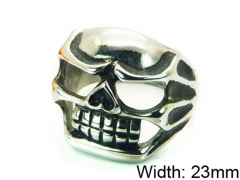 HY Stainless Steel 316L Man Skull Rings-HY22R0890HHQ