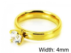 HY Stainless Steel 316L Lady Lover Rings-HY05R0219OL