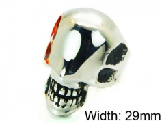 HY Stainless Steel 316L Man Skull Rings-HY22R0888H2V