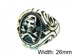 HY Stainless Steel 316L Man Skull Rings-HY22R1163HIR