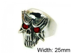 HY Stainless Steel 316L Man Skull Rings-HY22R1187HJT