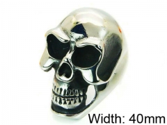 HY Stainless Steel 316L Man Skull Rings-HY22R0700HJD