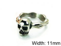 HY Stainless Steel 316L Man Skull Rings-HY22R0556HHR