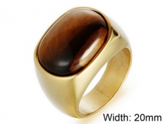 HY Wholesale Titanium Steel Popular Rings-HY001R0043HPQ