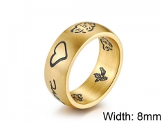 HY Jewelry Titanium Steel Popular Rings-HY007R0211OD