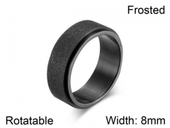 HY Jewelry Titanium Steel Popular Rotatable Rings-HY007R0106PP