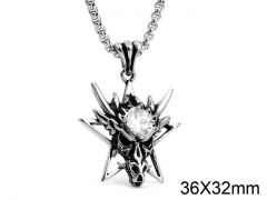 HY Wholesale Stainless steel 316L Crystal Pendant (not includ chain)-HY0001P0072HNY