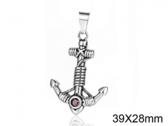 HY Wholesale Stainless steel 316L Crystal Pendant (not includ chain)-HY008P0168HDS