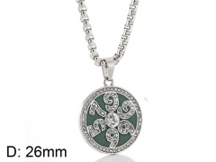 HY Wholesale Stainless steel 316L Crystal Pendant (not includ chain)-HY0001P0319IJE