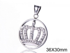 HY Wholesale Stainless steel 316L Crystal Pendant (not includ chain)-HY008P0223HHE