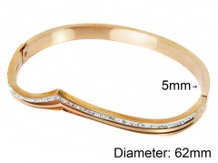 HY Wholesale Stainless Steel 316L Bangle(Crystal)-HY80B0864HPX