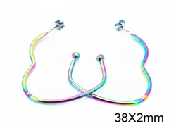 HY Wholesale Stainless Steel 316L Cheap Earrings-HY08E0109JU