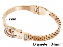 HY Wholesale Stainless Steel 316L Bangle(Crystal)-HY80B0852HOE