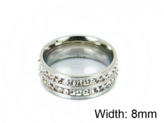 HY Wholesale Stainless Steel 316L CZ Rings-HY009R0019MD