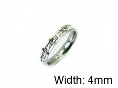 HY Wholesale Stainless Steel 316L CZ Rings-HY009R0045LD