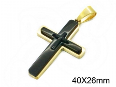 HY Wholesale Stainless Steel 316L Cross Pendant-HY09P1016HEE