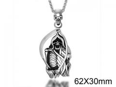 HY Wholesale Stainless steel 316L Skull Pendant (not includ chain)-HY0011P0126