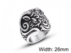 HY Wholesale Titanium Steel Popular Casting Rings-HY0011R036