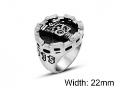 HY Wholesale Titanium Steel Popular Casting Rings-HY0011R152