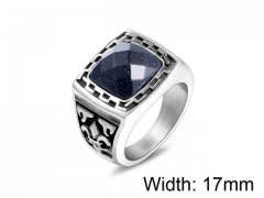 HY Wholesale Titanium Steel CZ/Stone Rings-HY0011R039