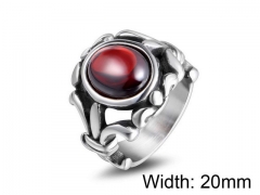 HY Wholesale Titanium Steel CZ/Stone Rings-HY0011R170