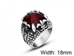 HY Wholesale Titanium Steel CZ/Stone Rings-HY0011R173