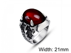 HY Wholesale Titanium Steel CZ/Stone Rings-HY0011R187