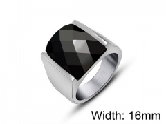 HY Wholesale Titanium Steel CZ/Stone Rings-HY0011R112