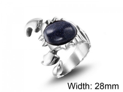 HY Wholesale Titanium Steel CZ/Stone Rings-HY0011R012