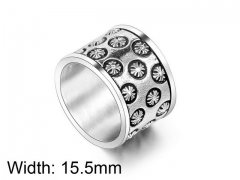 HY Wholesale Titanium Steel Popular Casting Rings-HY0011R058