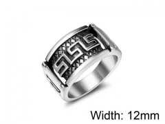 HY Wholesale Titanium Steel Popular Casting Rings-HY0011R070